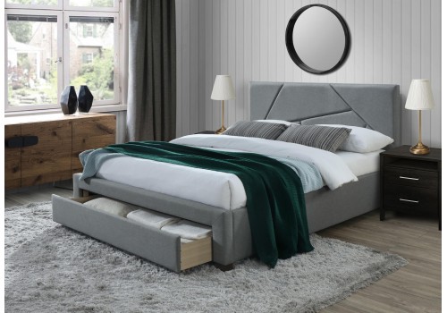 WALERY łóżko 160 cm z szufladami popiel (3p=1szt)