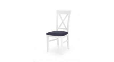 BERGAMO krzesło biało-granatowe 
